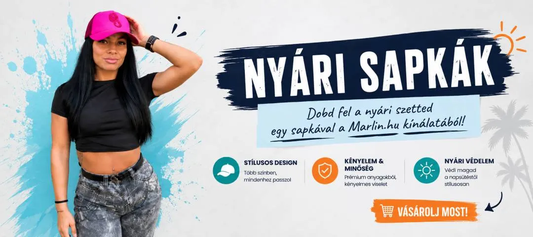 Dobd fel a nyári szetted egy sapkával a Marlin.hu kínálatából.