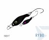 Spoon Delphin RYBO 0.5g SNOW Hook #8 Sn