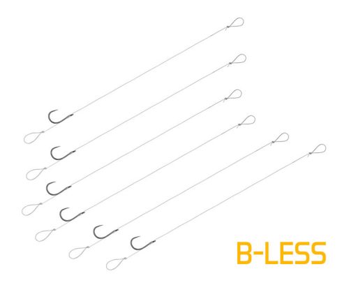 Kötött horog Delphin FLR Loop / 6db 8cm / 0,22mm / B-LESS #8