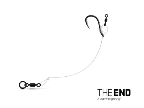 Delphin THE END CHOD Rig kötött horog 4db 8cm / 0.45mm/#6