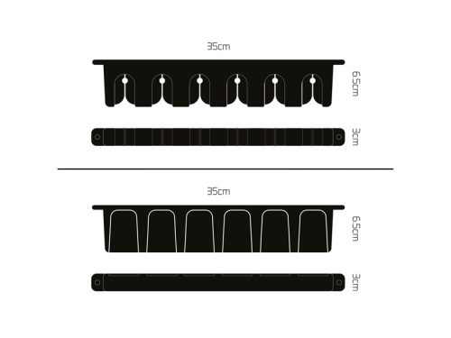 Delphin WallHOLD bottartó 35x6.5x3cm