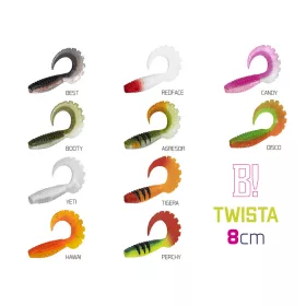 Gumihal Delphin TWISTA UVs / 5db 8cm/AGRESOR