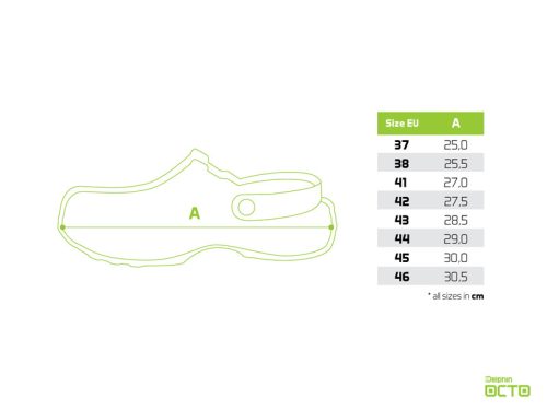 Papucs Delphin OCTO / zöld-citrom zöld #41