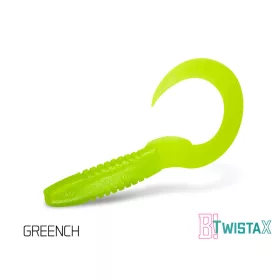 Gumihal Delphin TwistaX Eeltail UVs / 5db 6cm/GREENCH