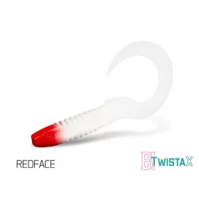 Gumihal Delphin TwistaX Eeltail UVs / 5db 6cm/REDFACE