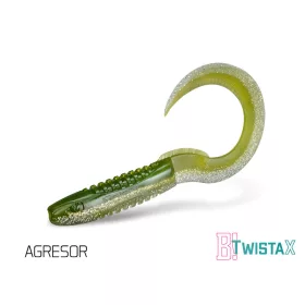 Gumihal Delphin TwistaX Eeltail UVs / 5db 6cm/AGRESOR