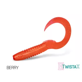 Gumihal Delphin TwistaX Eeltail UVs / 5db 6cm/BERRY