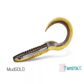 Gumihal Delphin TwistaX Eeltail UVs / 5db 6cm/MudGOLD
