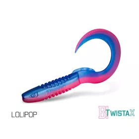 Gumihal Delphin TwistaX Eeltail UVs / 5db 6cm/LOLIPOP