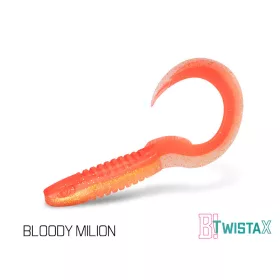Gumihal Delphin TwistaX Eeltail UVs / 5db 6cm/BLOODY MILION