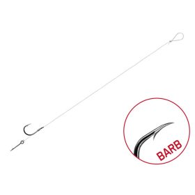   Kötött horog Delphin FLR Sting / 6db 12cm / 0,22mm / BARB #12 / Sting 5mm