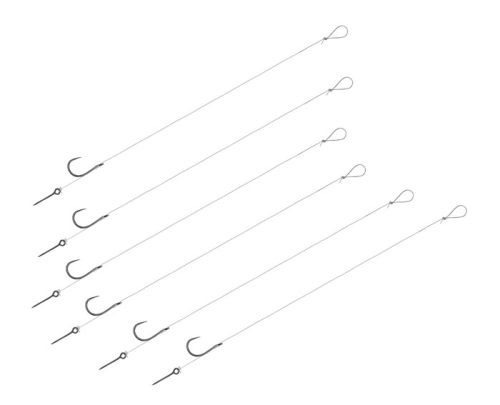 Kötött horog Delphin FLR Sting / 6db 8cm / 0,22mm / B-LESS #12 / Sting 5mm