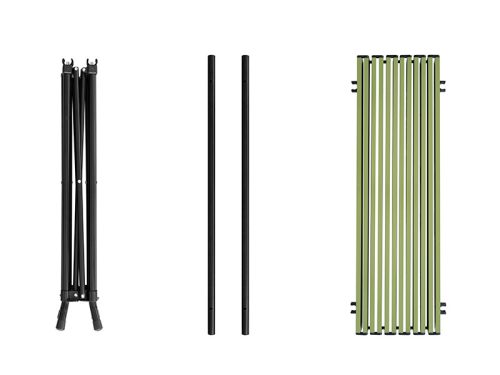 Összecsukható asztal Delphin CAMPSTA 70x70x70cm