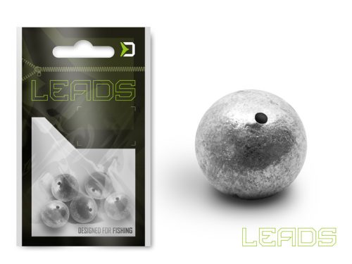 Delphin LEADS Golyó nyílással / 5db 15,0g