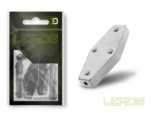 Delphin LEADS Hatszög nyílással / 5db 30,0g