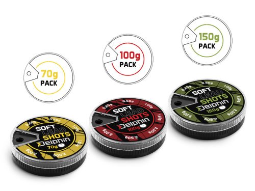 Delphin SOFT kiegyensúlyozó súlyok (zöld doboz) 150g / 0,1-2,5g