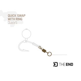   Delphin THE END QuickS gyorskapcsos forgó karikával / 10 db #4