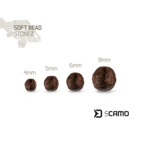 Delphin sCAMO STONEZ puha ütköző gyöngyök 40 db 8mm