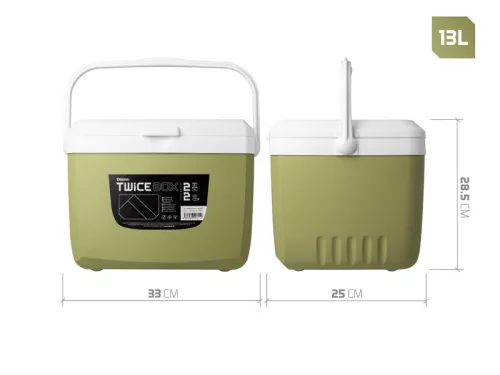 Delphin TwiceBOX 2in1 hűtőláda szett 5l +13l / 2x400ml