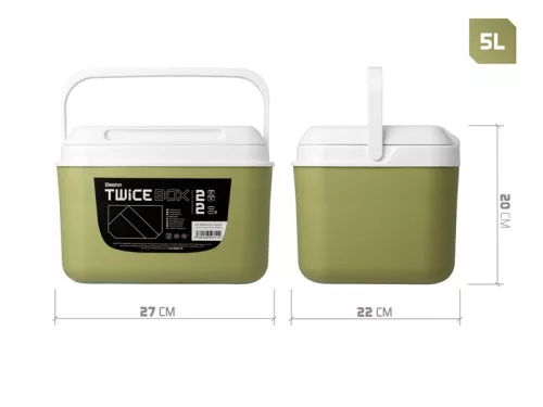 Delphin TwiceBOX 2in1 hűtőláda szett 5l +13l / 2x400ml