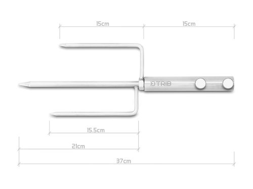 Rozsdamentes acél leszúrható napernyőtartó Delphin TRIB 3-Point