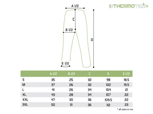 Delphin ThermoTEX Plus+ kültéri nadrág XL