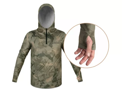 Delphin UV ARMOR 50+ Kapucnis hosszúujjú póló Banx M