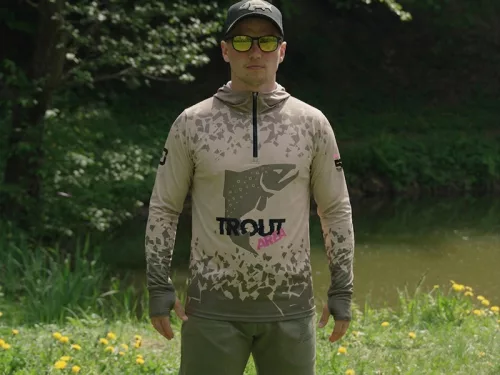 Delphin UV ARMOR 50+ Kapucnis hosszúujjú póló Trout M