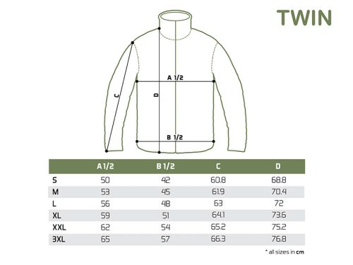 Delphin TWIN Zip Fleece kabát M