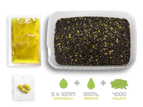 Pellet box Delphin Reaxe READY&GO Kukorica–Anannász / 400g