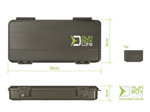 Delphin KlikBOX Long SCRATCHED EDITION tárolódoboz