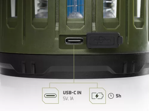 Delphin MOSKYTO kemping lámpa 3W/140lm/2600mAh