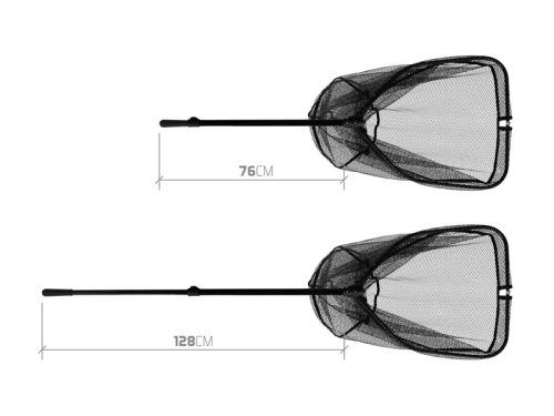 Delphin HALFER Összecsukható merítőháló 190cm/60x50cm