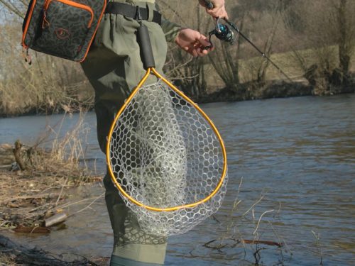 Delphin SoftLUX Soft Mesh Pisztrángos merítőháló 45x40cm