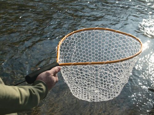 Delphin SoftLUX Soft Mesh Pisztrángos merítőháló 45x40cm