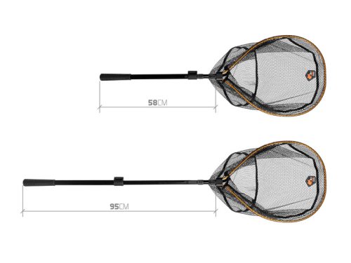 Delphin SpinTELE-145 Pergető merítőháló 145cm/50x40cm