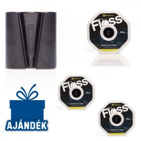   RIDGEMONKEY THE FLOSS CSALIRÖGZITŐ ZSINÓR TRIOPACK AJÁNDÉK EZEE KNOT KIEGÉSZITŐVEL