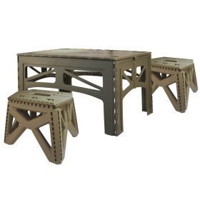 THE ONE PRACTIC ASZTAL ÉS DUPLA SZÉK SZETT