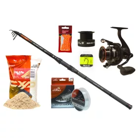   CARP EXPERT SILVER CARP POWER TELE  BUSÁZÓ PRAKTIKUS TELE SZETT ETETŐANYAGGAL