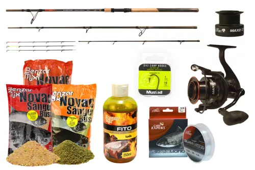 CARP EXPERT SILVER CARP HEAVY FEEDER 3,60M SZETT ETETŐANYAG VÁLOGATÁSSAL