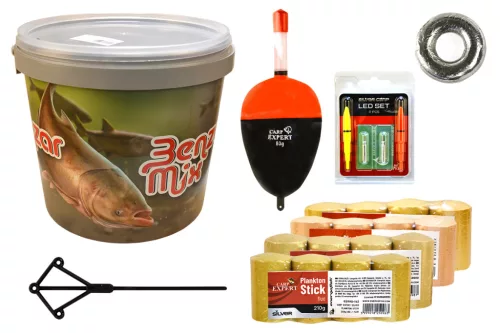 CARP EXPERT BUSA TABLETTE SZETT VILÁGÍTÓ  ÚSZÓVAL ÉS VÖDÖRREL 60G
