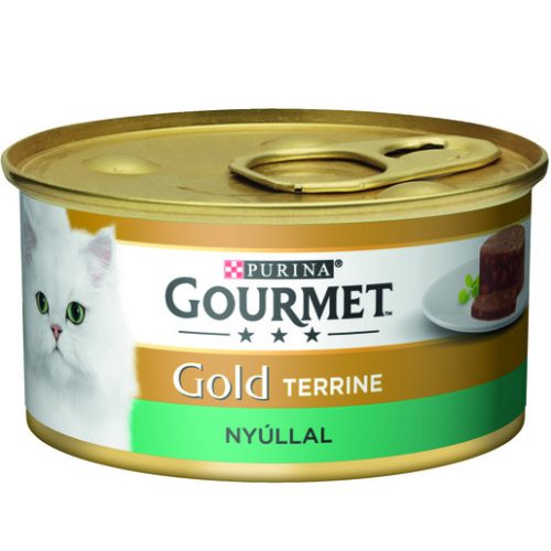 GOURMET GOLD Nyúllal terrine nedves macskaeledel 85g