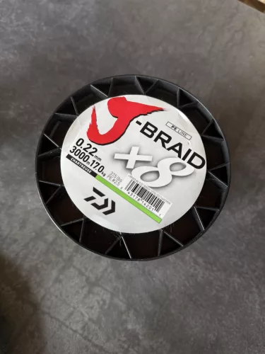 DAIWA J-Braid X8E 0.22mm 3000m chart.
