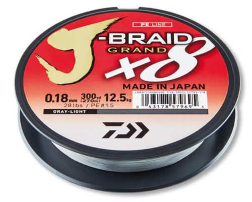DAIWA J-Braid Grand X8 0.06mm-135m Gray-Light