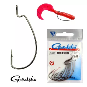 GAMAKATSU Worm Offset 2/0 5/cs. AKCIÓ -20%