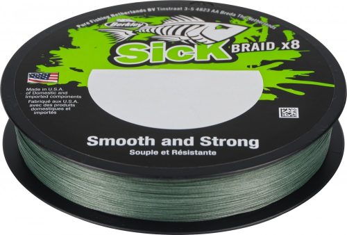 BERKLEY SICK BRAID MOSS GREEN X8 FONOTT ZSINÓR 150M 0,08MM 6KG
