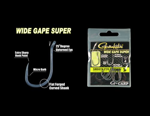 GAMAKATSU G-Carp Wide Gape Super 10/cs. 10-es AKCIÓ -20%