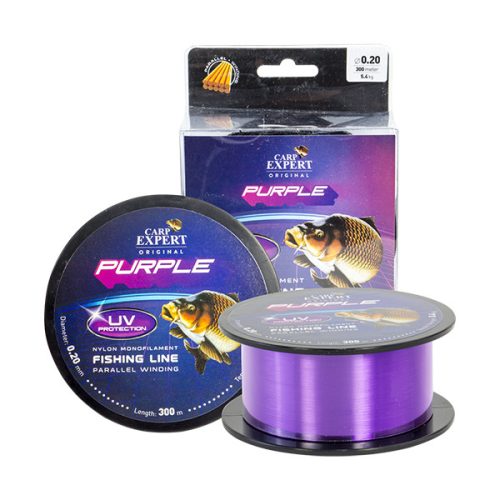 LINE CARP EXPERT UV, PURPLE, 1000M, 0,30MM