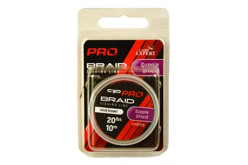 CARP EXPERT PRO SUPPLE SHIELD FONOTT BEVONATOS SÜLLYEDŐ ELŐKEZSINÓR 20LBS  CAMOU GREEN 10M