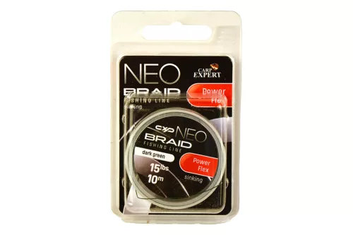 CARP EXPERT NEO POWERFLEX KOPÁSÁLLÓ FONOTT SÜLLYEDŐ ELŐKEZSINÓR 15LBS DARK BROWN 10M